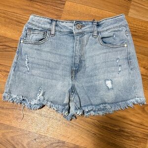 Art Class Light Blue Distressed Shorts